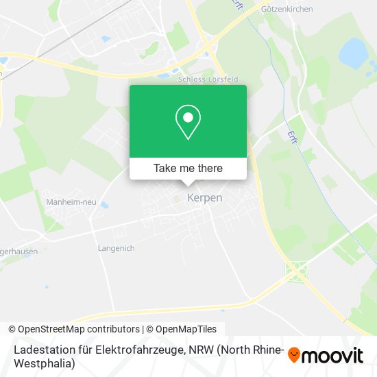 Ladestation für Elektrofahrzeuge map