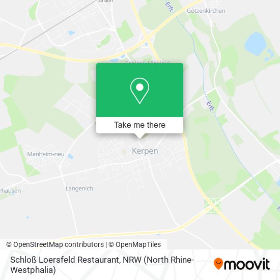 Schloß Loersfeld Restaurant map