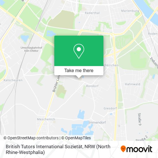 British Tutors International Sozietät map