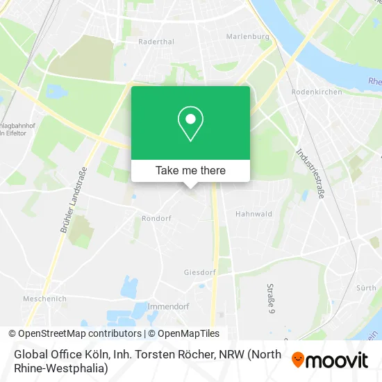 Карта Global Office Köln, Inh. Torsten Röcher