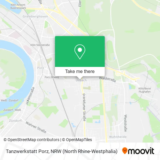 Карта Tanzwerkstatt Porz