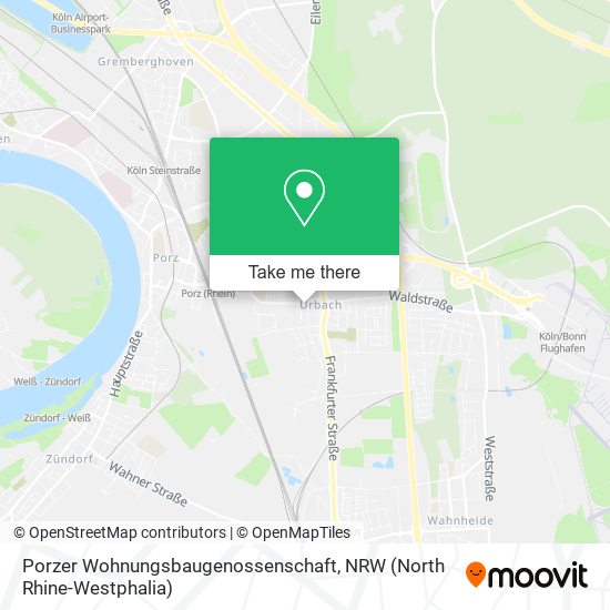 Porzer Wohnungsbaugenossenschaft map