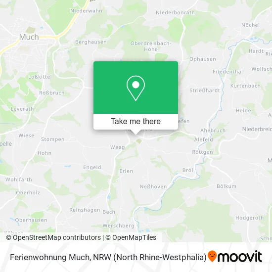 Ferienwohnung Much map