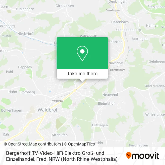 Карта Bergerhoff TV-Video-HiFi-Elektro Groß- und Einzelhandel, Fred