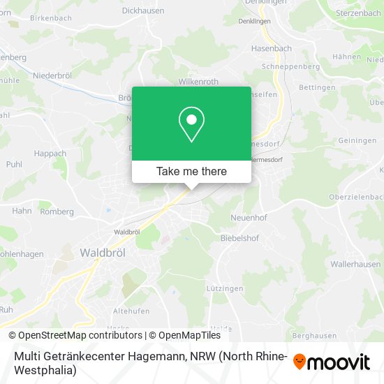 Multi Getränkecenter Hagemann map