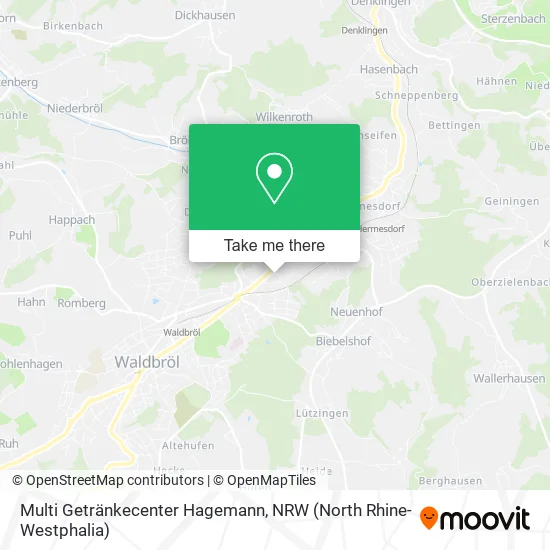 Карта Multi Getränkecenter Hagemann