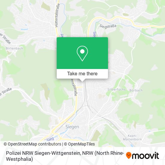 Polizei NRW Siegen-Wittgenstein map