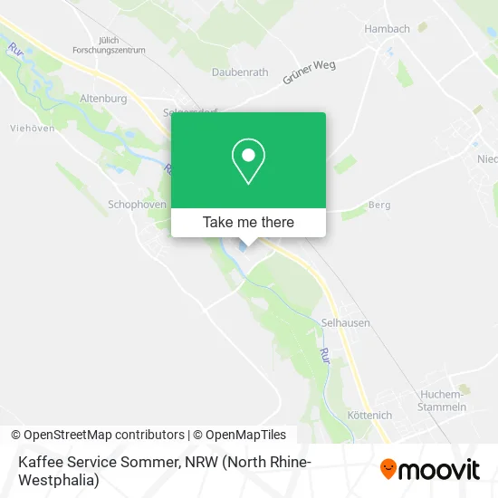 Карта Kaffee Service Sommer