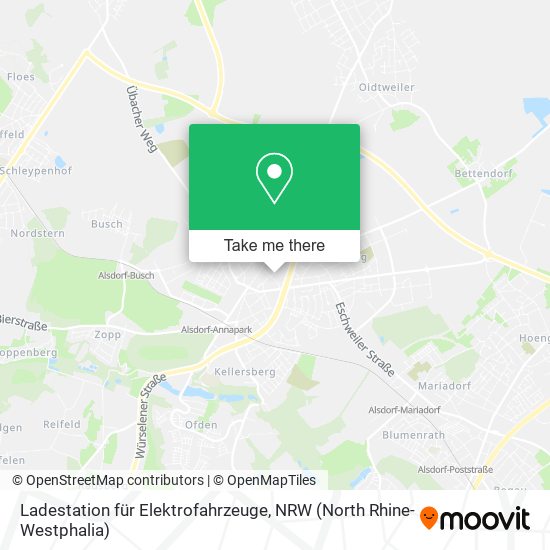 Ladestation für Elektrofahrzeuge map
