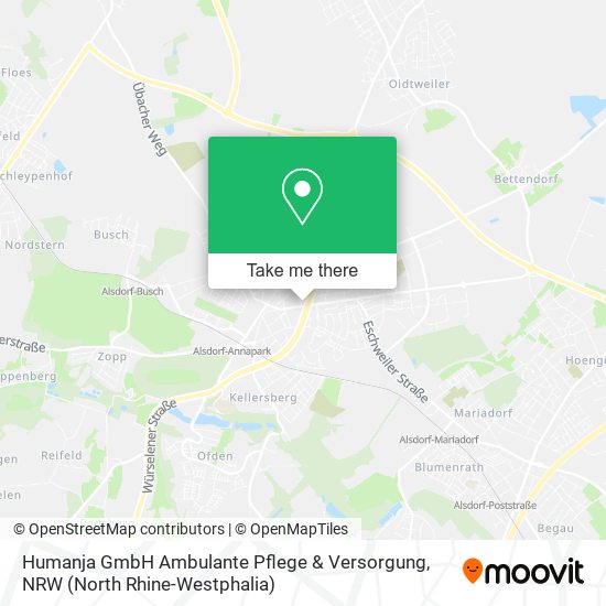 Humanja GmbH Ambulante Pflege & Versorgung map
