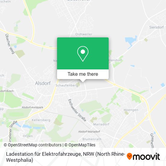Ladestation für Elektrofahrzeuge map
