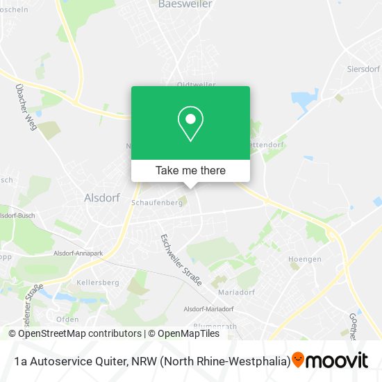 1a Autoservice Quiter map