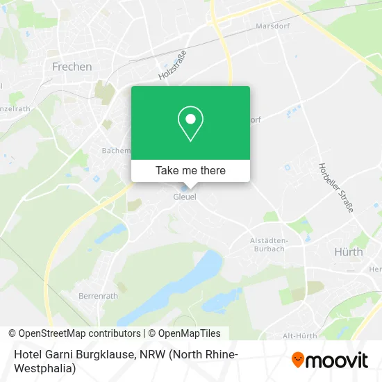 Hotel Garni Burgklause map