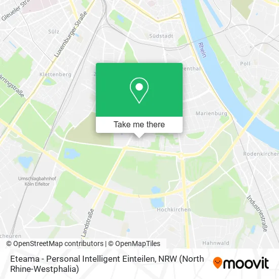 Карта Eteama - Personal Intelligent Einteilen