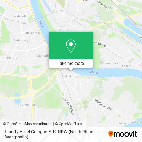 Liberty Hotel Cologne E. K map