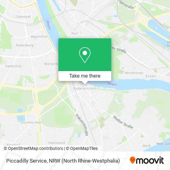 Карта Piccadilly Service