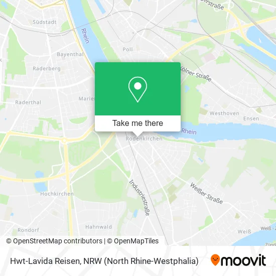 Hwt-Lavida Reisen map