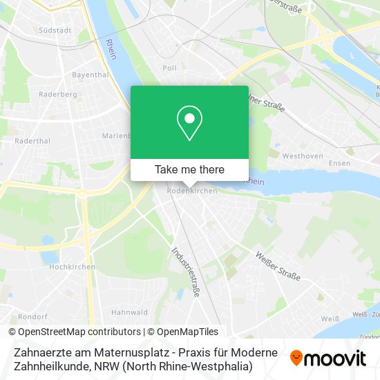 Zahnaerzte am Maternusplatz - Praxis für Moderne Zahnheilkunde map