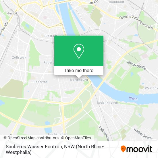Sauberes Wasser Ecotron map