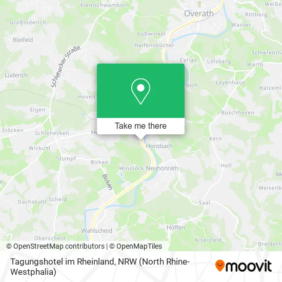 Карта Tagungshotel im Rheinland