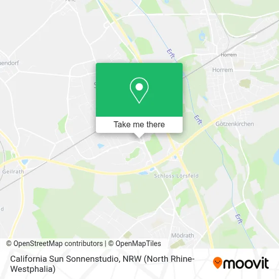 California Sun Sonnenstudio map