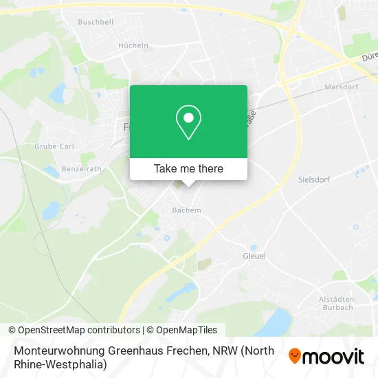 Monteurwohnung Greenhaus Frechen map