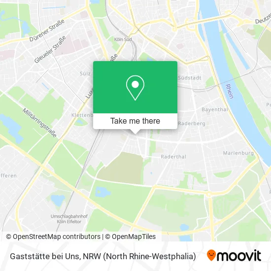 Карта Gaststätte bei Uns