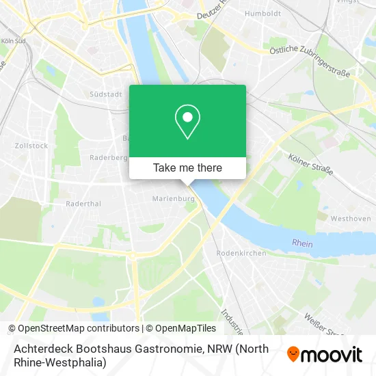 Achterdeck Bootshaus Gastronomie map