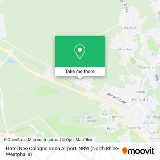 Hotel Neo Cologne Bonn Airport map