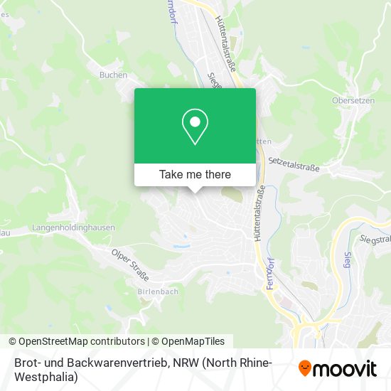 Brot- und Backwarenvertrieb map