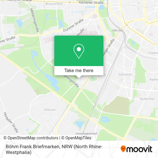 Böhm Frank Briefmarken map