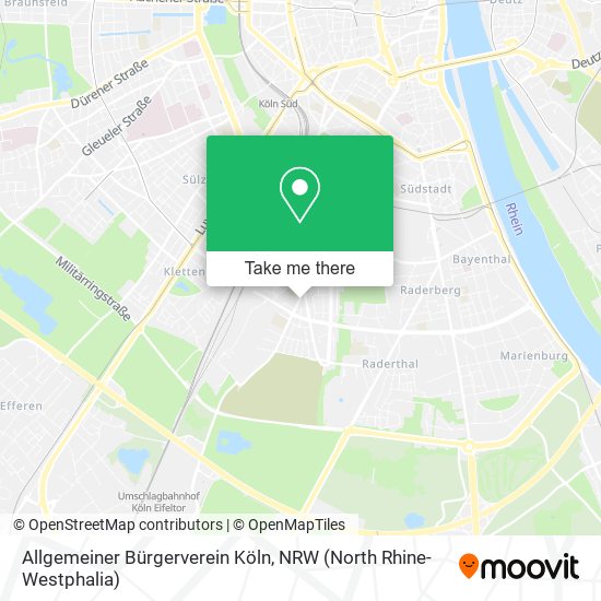 Allgemeiner Bürgerverein Köln map