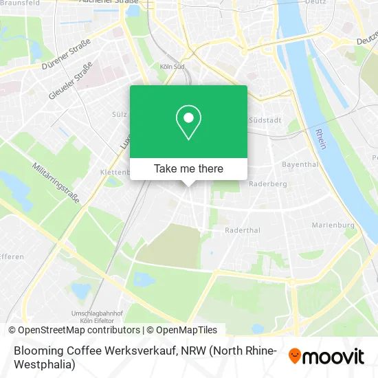Blooming Coffee Werksverkauf map