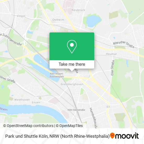 Карта Park und Shuttle Köln