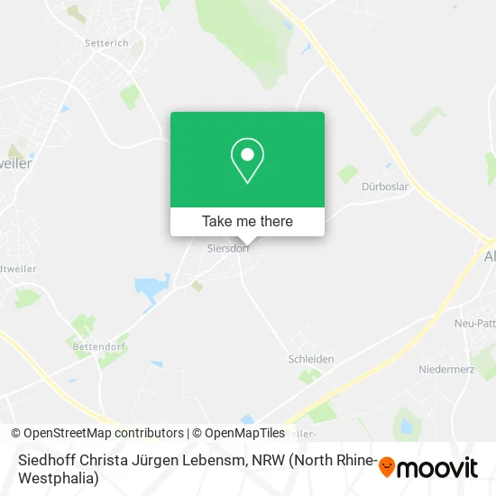 Карта Siedhoff Christa Jürgen Lebensm