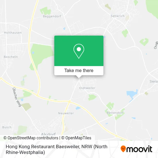 Hong Kong Restaurant Baesweiler map