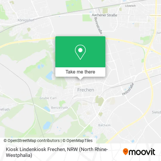 Карта Kiosk Lindenkiosk Frechen