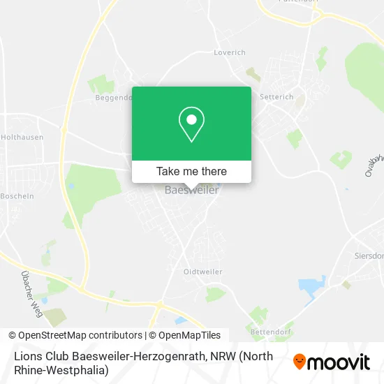 Карта Lions Club Baesweiler-Herzogenrath