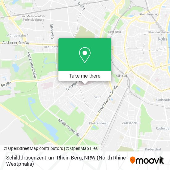 Schilddrüsenzentrum Rhein Berg map