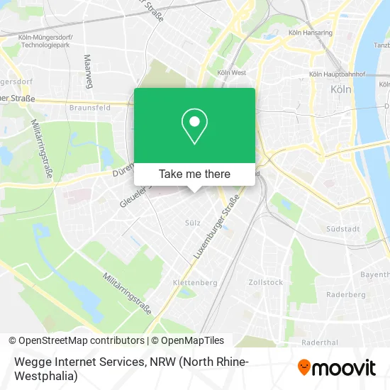 Карта Wegge Internet Services