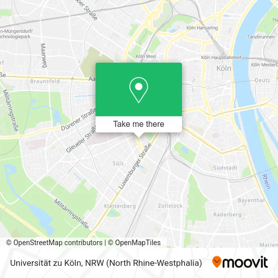 Карта Universität zu Köln