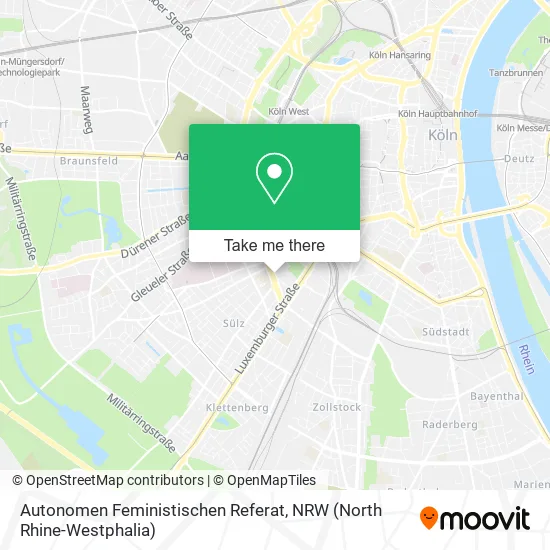 Autonomen Feministischen Referat map