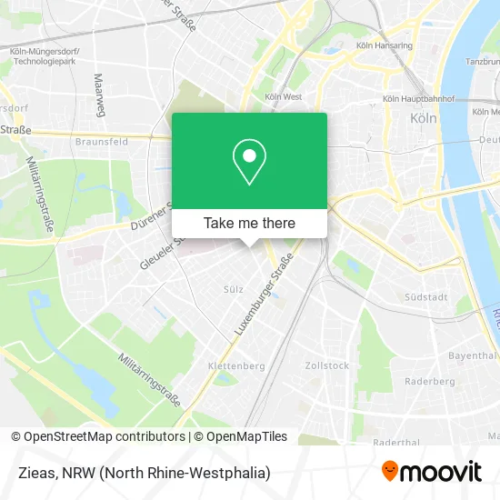 Карта Zieas