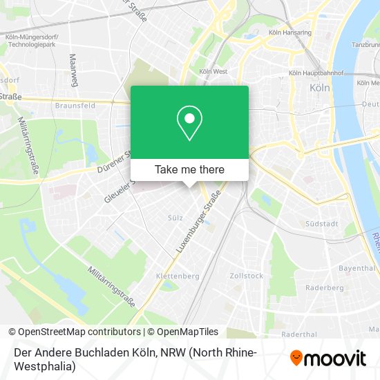 Der Andere Buchladen Köln map