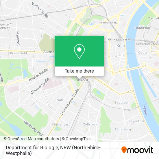 Department für Biologie map
