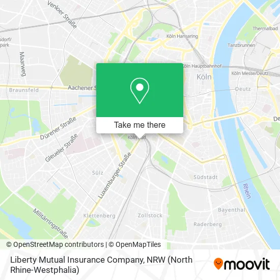 Liberty Mutual Insurance Company map