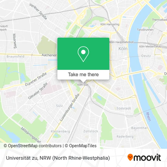 Карта Universität zu