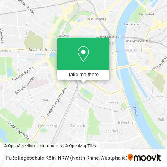 Карта Fußpflegeschule Köln