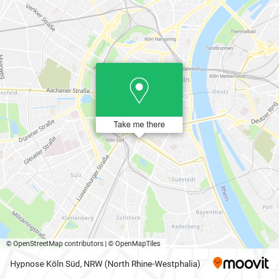 Hypnose Köln Süd map