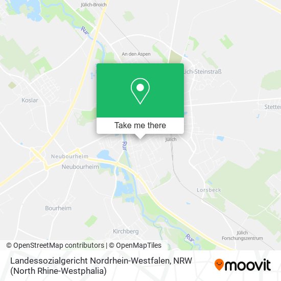 Landessozialgericht Nordrhein-Westfalen map